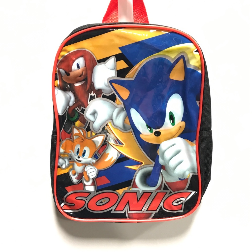 Sonic Tails Knuckles Small Kids 11” Backpack